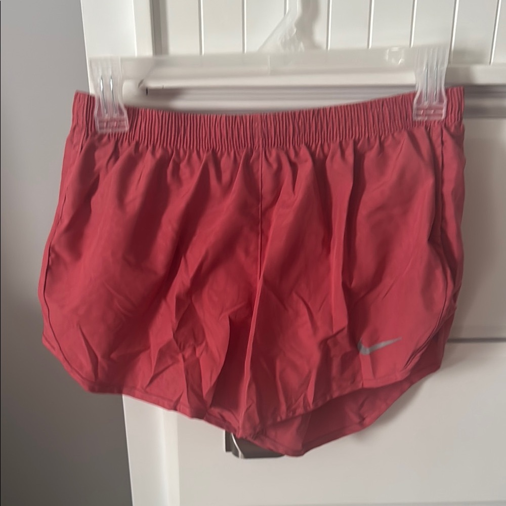 Nike Pink Athletic Shorts Moisture-Wicking Dolphin Hem